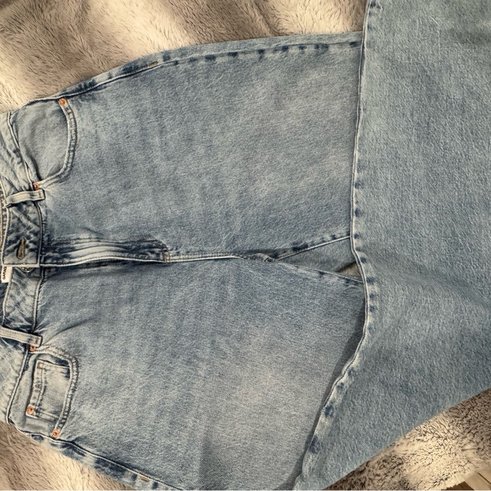 Garage Light Blue Straight Leg Jeans